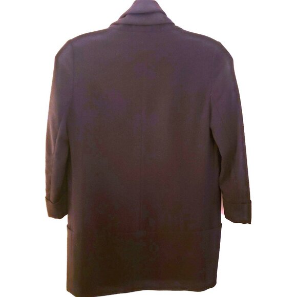 Wilfred Chevalier Black Open Front Cardigan Jacket Pockets Size 0 EUC - Picture 6 of 10